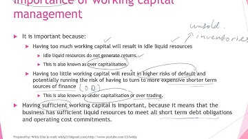Working capital management - Part 1