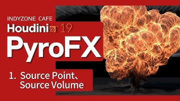 INDYZONE CAFE 第10回目：Houdini 19.0 PyroFXの紹介　Part1：Source Point/Source Volumeの作成