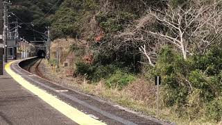 JR東日本255系千マリBe05編成行川アイランド駅通過。