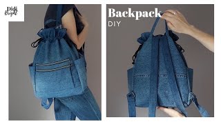 DIY Backpack with Lots of Pockets