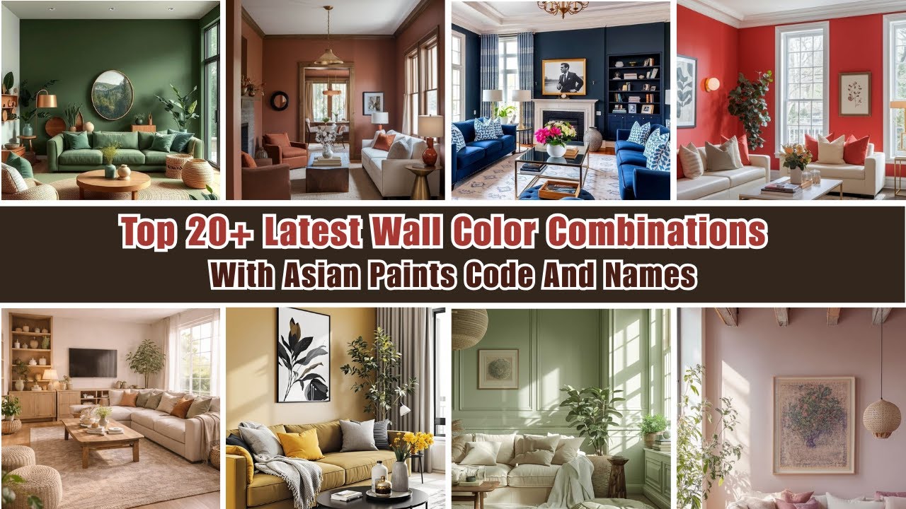 Best 20 + Wall  Colour Combination for Your Room With Color Code and Names from Asian Paint