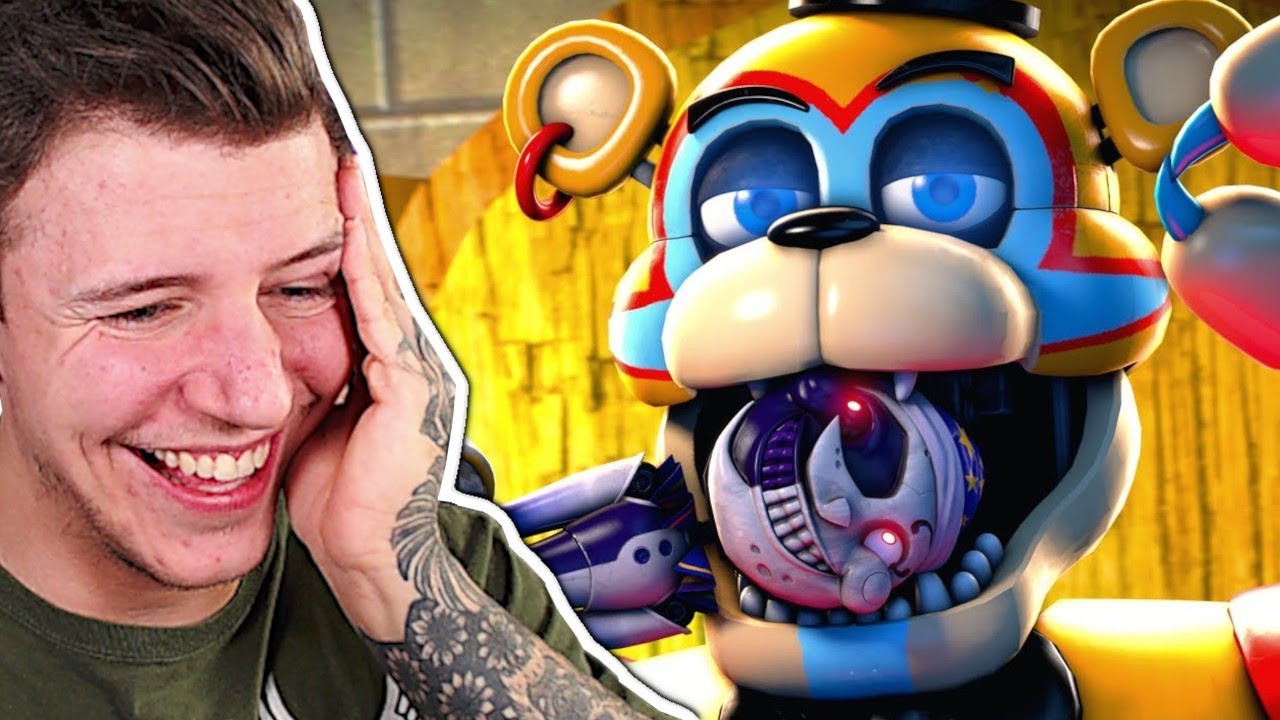 [UNMÖGLICH] FNAF Security Breach Try Not to Laugh Challenge | FNAF Reaktion