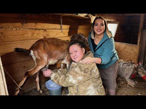 How do BASHKIRS live IN A VILLAGE? One day with a BASHKIR family! We made SALMA! 4 types of MEAT! thumbnail