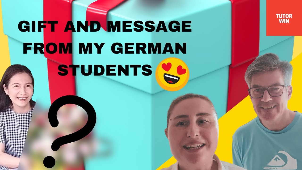 Gift and Video Message From My German Students! | Tagalog learning ESL Teaching  EARN ONLINE!