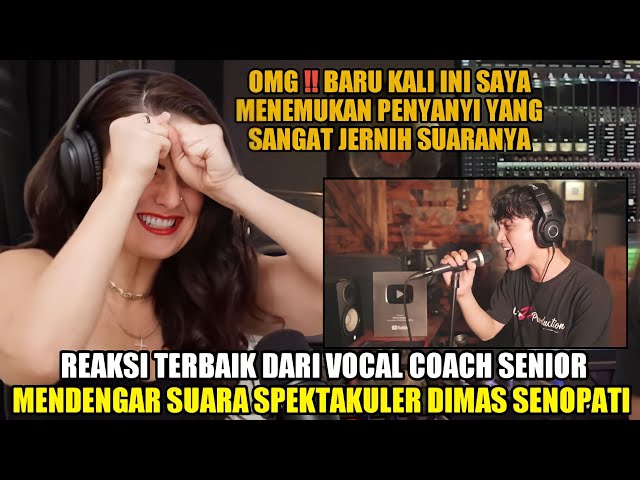 REAKSI TERBAIK HARI INI || VOCAL COACH DIBUAT TERPUKAU PERTAMA KALI MELIHAT DIMAS SENOPATI class=