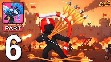 Merge Archers: Bow and Arrow - Gameplay Walkthrough Part 6 - Archery Bastions (Android, iOS)