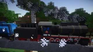 TrainCraft Steam locomotive  Ride Minecraft HD 1080p