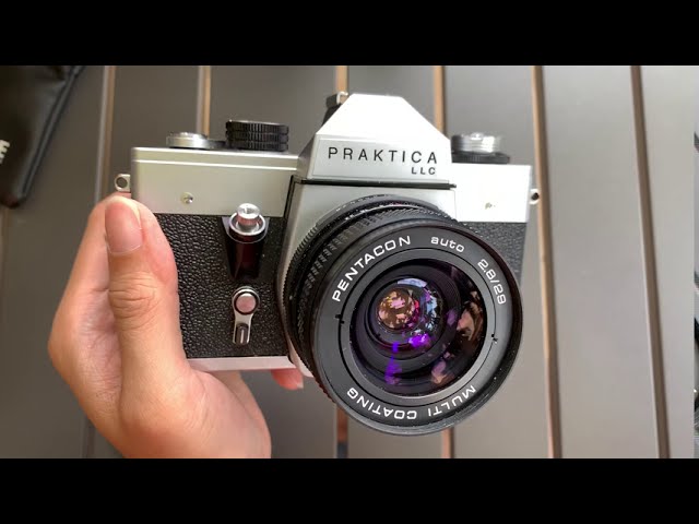 Pentacon PRAKTICA LLC with Pentacon Auto 29mm f2.8 Lens Demo - YouTube