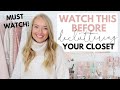 HOW TO DECLUTTER YOUR CLOSET *MUST WATCH* TIPS TO CLEANING OUT YOUR CLOSET | Amanda John