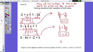 Algebra 1B -- Solving Equations (pt. 2)