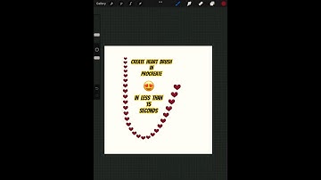 Create a Heart Brush in Procreate in 15 Seconds! | Stamp & Dynamics Tutorial