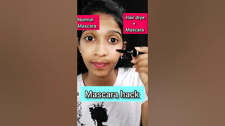 mascara hack( Norma mascara hair dryer +mascara) #shorts #youtubeshorts #trending
