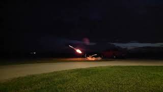 Testing a 50mm sabot round in our 75mm 3D printed rocket launcher.