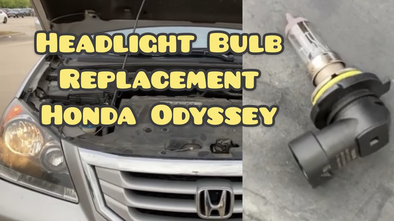 How To Replace Headlight Bulb of Honda Odyssey 2005 - 2010 - YouTube