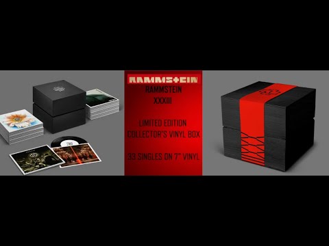 RAMMSTEIN new vinyl box set XXXIII Limited Edition 7″ Singles Collection