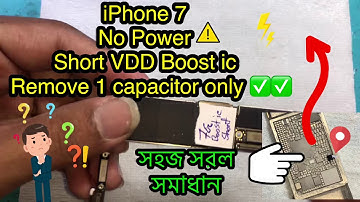 iPhone 7 No power Short boost ic VDD BOOST VOLTAGE SHORT.