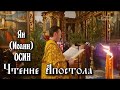 Чтение Апостола на новогодней Литургии - Ян Осин (1.01.2023)