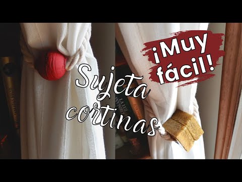 Video: Cómo Hacer Un Recogedor De Cortina Sencillo Y Elegante De Bricolaje