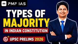 Types of Majority in Indian Constitution | UPSC Prelims 2026 | Naweed Akhter Sir | PMF IAS