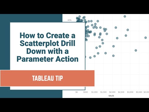 How to Create a Scatterplot Drill Down with a Parameter Action