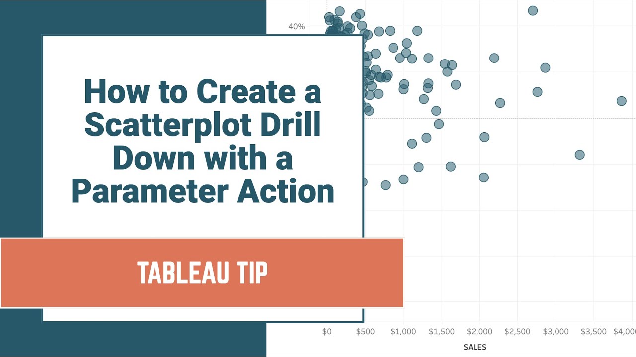 How to Create a Scatterplot Drill Down with a Parameter Action - YouTube