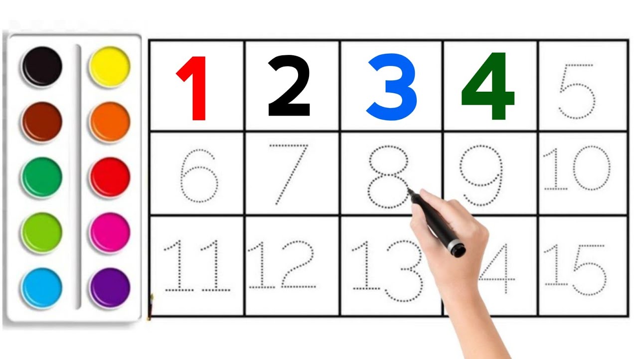 Abcd Count Numbers learn to count, One two three, 1 to 100 counting, ABC, ABCD,123, 123 ...