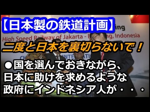 海外の反応　「二度と日本を裏切るな！●国を選んでしまった過ちを繰り返すんじゃない……！」 新たな日本製の鉄道計画に沸くインドネシアの人々【I LOVE NIPPON!】