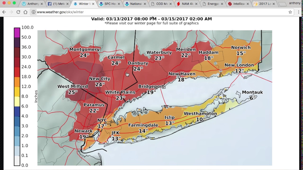 The Blizzard of 2017, March 13th, 2017 Weather Update - YouTube