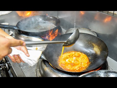 鮮やか過ぎる高速鍋さばき！常連さん達で賑わう地元密着町中華の１日｜Amazing Wok Skills in Japan