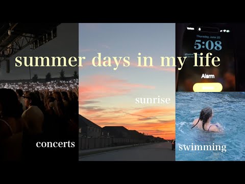 summer days in my life (concerts, shopping, pickleball, sleepovers!)