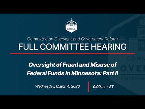 Oversight of Fraud and Misuse of Federal Funds in Minnesota: Part II