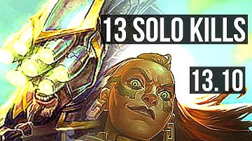 MASTER YI vs ILLAOI (TOP) | Penta, 13 solo kills, Legendary, 1.6M mastery | KR Diamond | 13.10