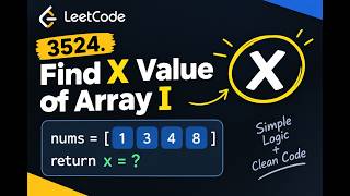 3524. Find X Value of Array I