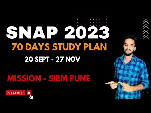 SNAP 2023 70 Days Study Plan I Mission SIBM Pune I Strategy I Important Topics I Target 45+ #sibm