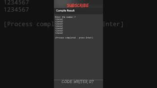 c++pattern program tutorial video || #shorts #shortvideo #youtubeshorts#coding