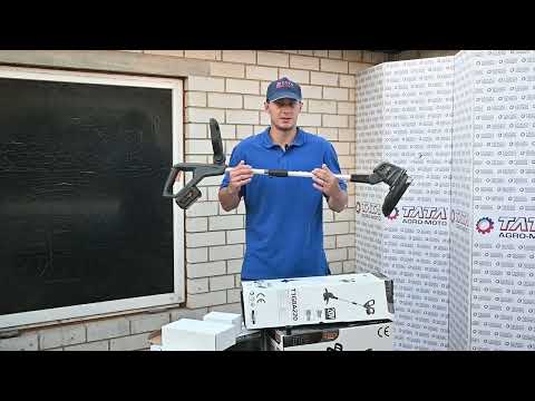 Тример акумуляторний TTG 8A220 (АКБ 20 В/4 Ач, зарядний пристрій), видео 1