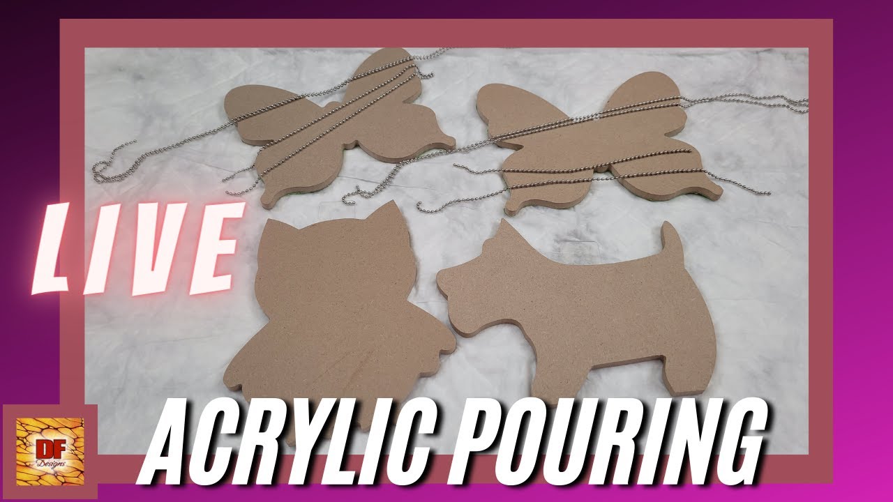 Chain Pull Butterflies And Other Shapes + A Giveaway | Acrylic Pouring ...