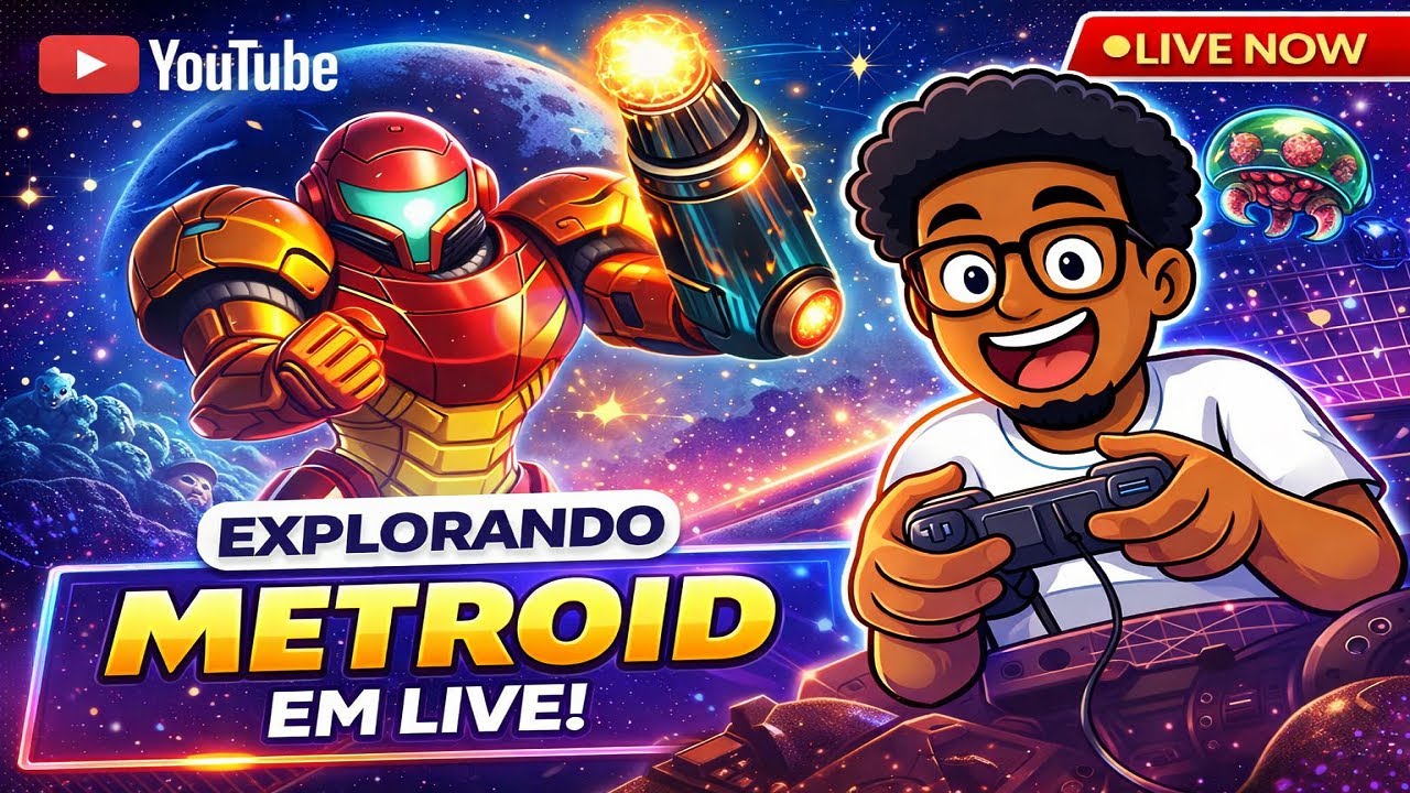 AVENTURA EM METROID! 👾 Nostalgia do Clássico em LIVE