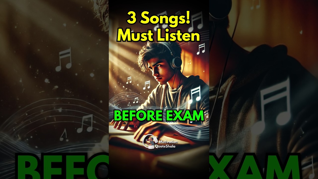3 Best Exam Motivational Songs 🔥 Listen Before Exam #motivation