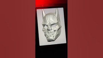 Pt 1 Batman Oni Mask sculpted in Nomad with M2 Ipad Pro: printed on Kobra 2 Max by Anycubic