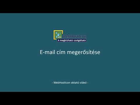 Videó: Az E-mail Megerősítése