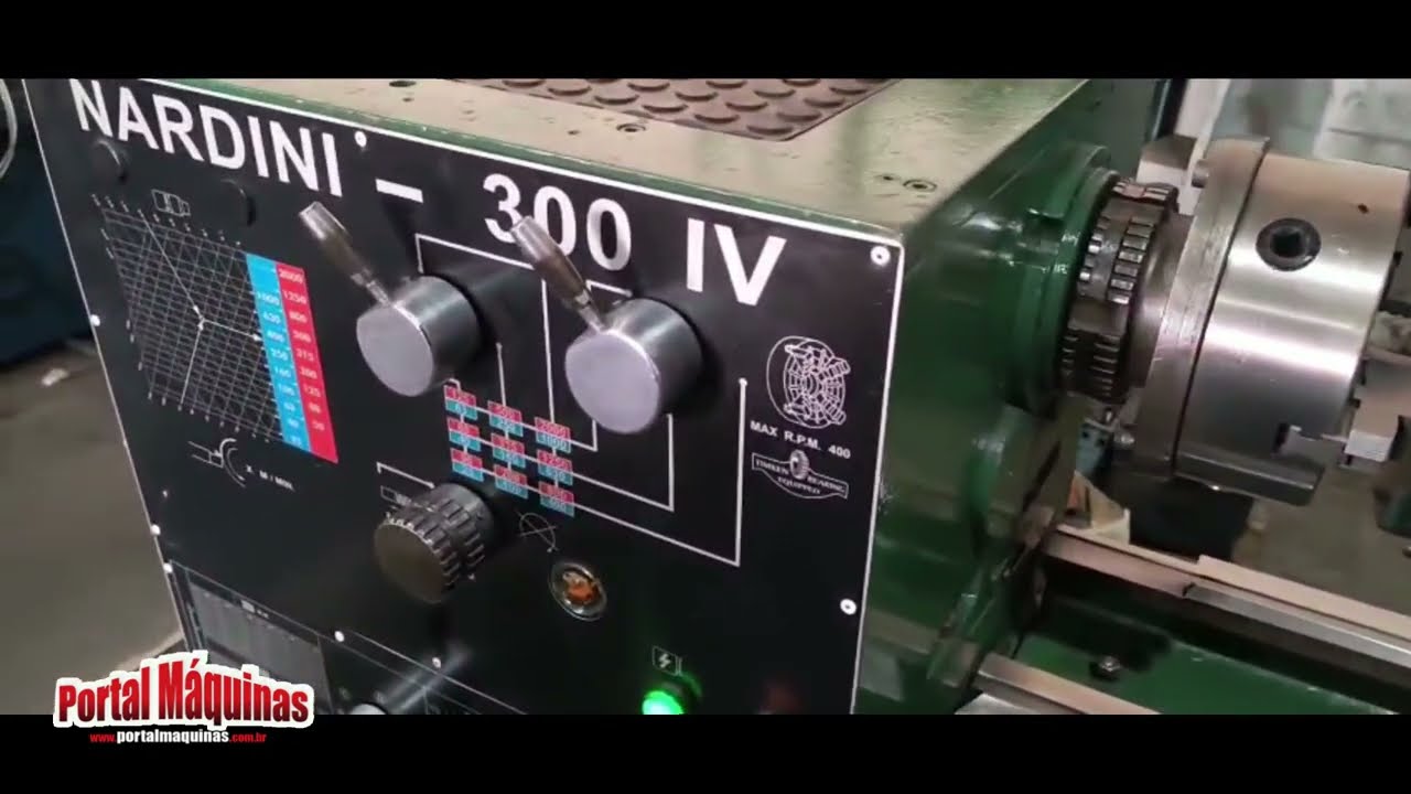 Torno mecânico NARDINI 300IV - 500X1000mm Revisado