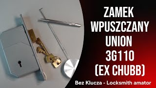 105. Union 3G110 Ex Chubb - Zamek Zastawkowy, Wpuszczany.