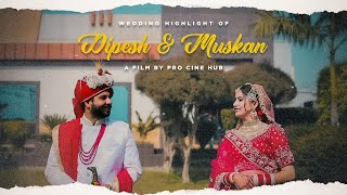 Dipesh &amp; Muskan | Tich Button | Chahida kuch vi nai Punjabi Song | Best Punjabi Wedding Highlight