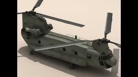 3D Model of CH-47 US Army Review