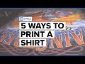 5 Ways to Print a Shirt