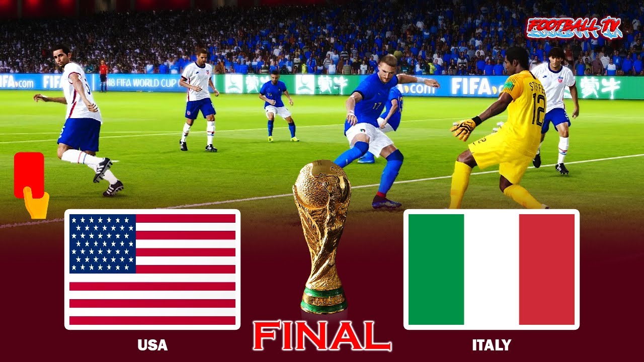 USA vs ITALY | FIFA World Cup 2022 Final | PES 2021 Gameplay PC