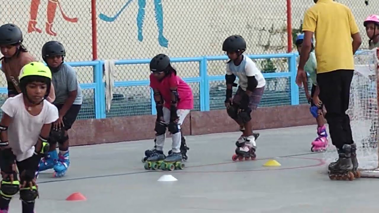 స్కేటింగ్ ప్రాక్టీస్ క్లాస్ 👍##||myrasisters|| 132day skating daily practice class 👍😱😱😱