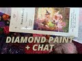 my hectic week, audiobooks vs physical books, + more | diamond paint + chat #21!