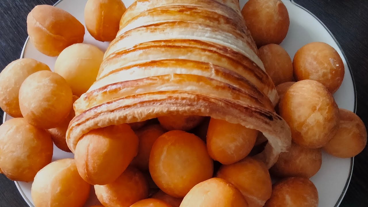 Рог изобилия из слоенного теста - YouTube